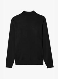 Pull à col roulé brillant - Noir Alaïa