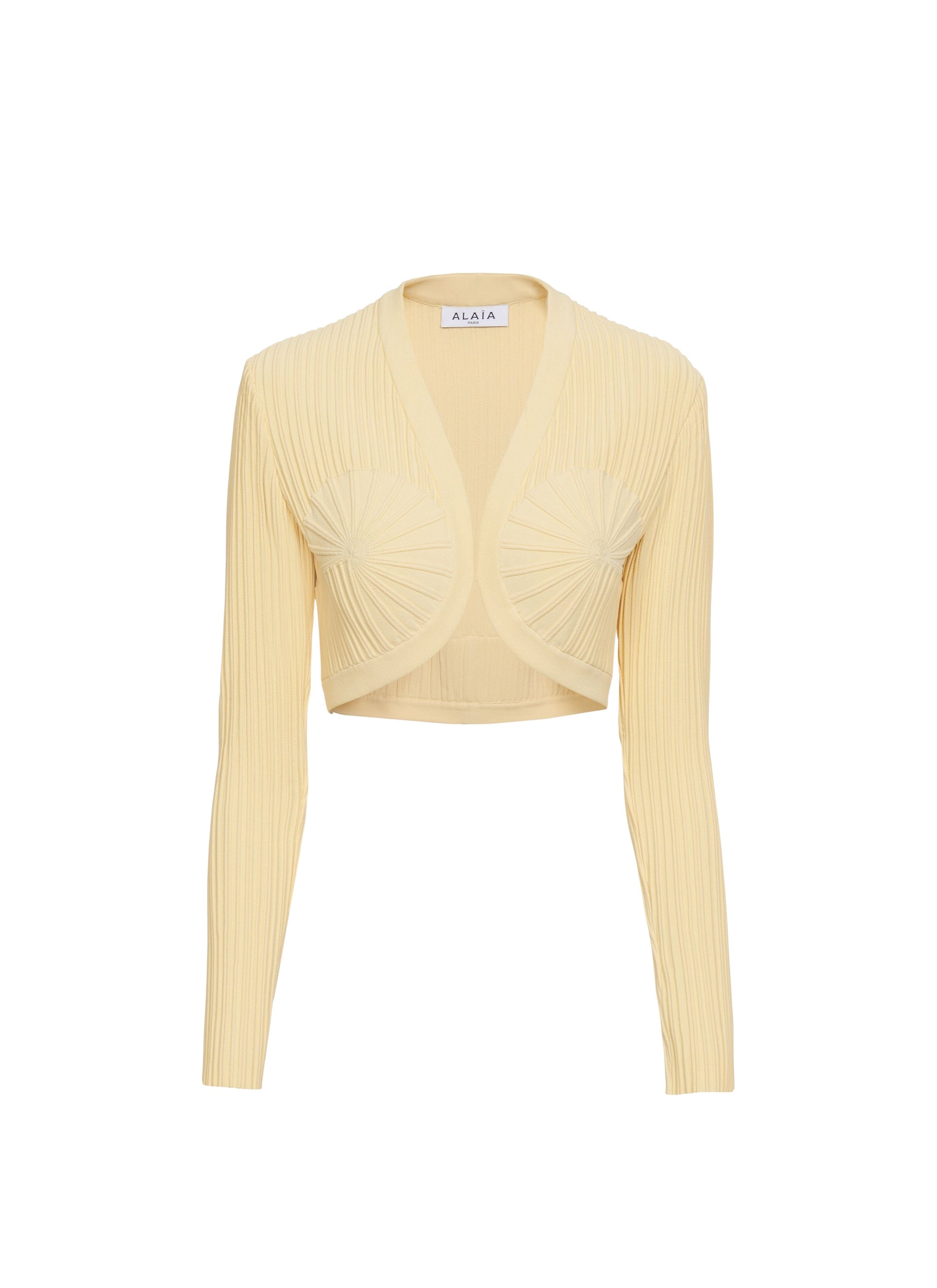 Cardigan Cardi Spirale - Jaune Pale
