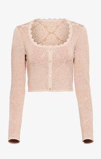 Cardigan court Lingerie - Nude & Vieux Rose