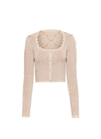 Cardigan court Lingerie - Nude & Vieux Rose