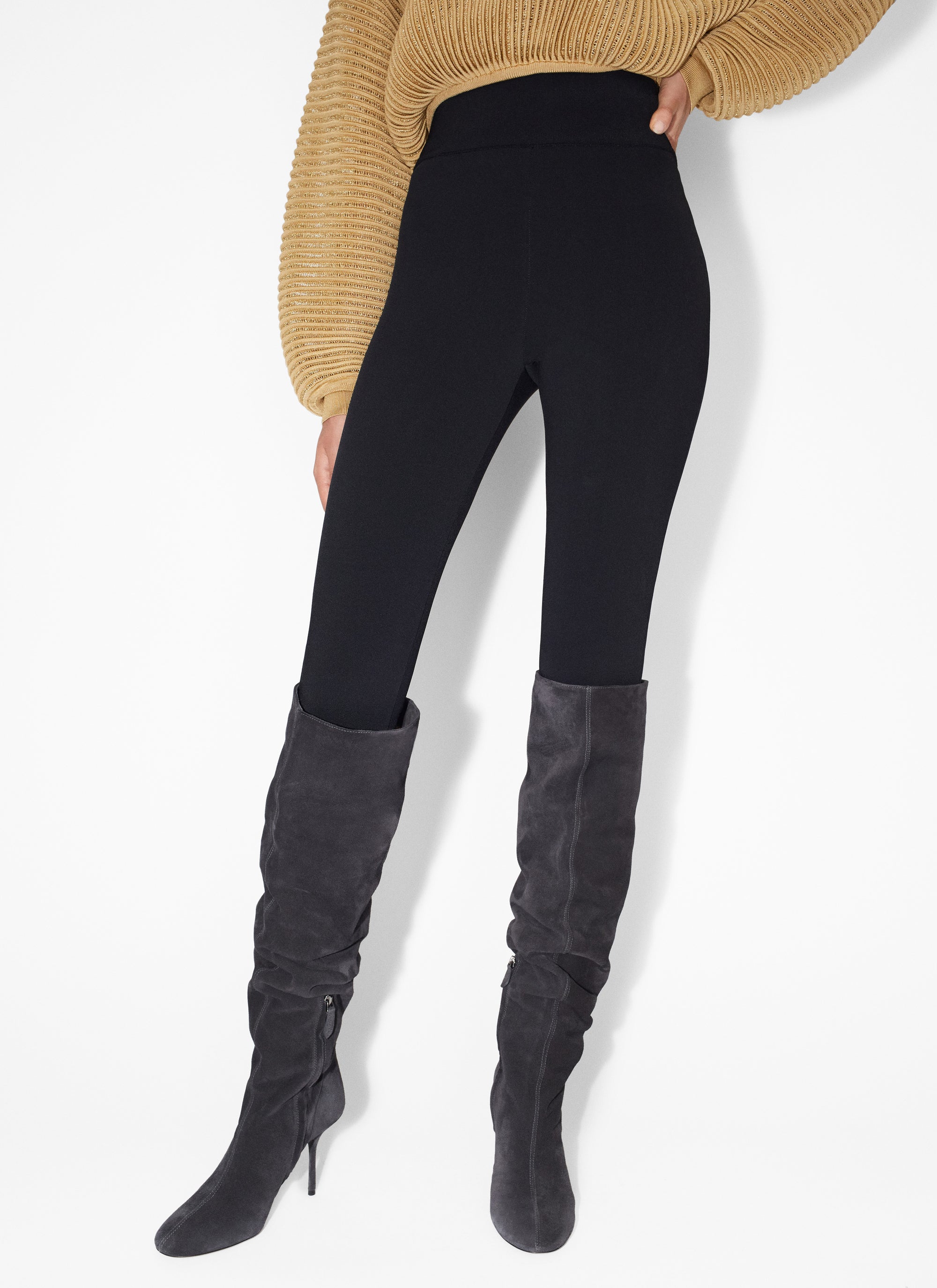 Pull en transparence en dentelle - Or