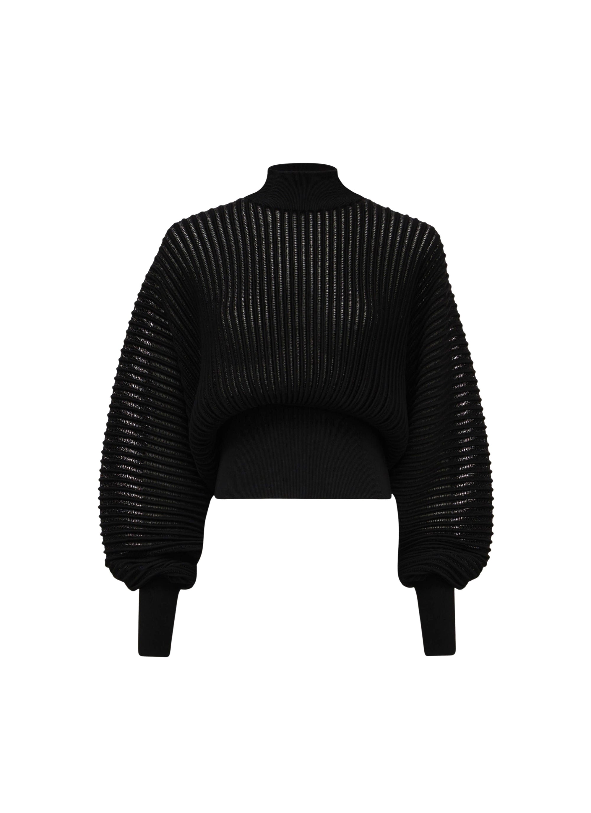 Sheer lace jumper - Black Alaïa