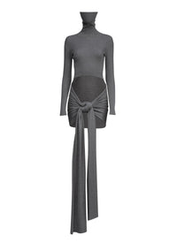 Soft cashmere and silk jumper - Mottled grey