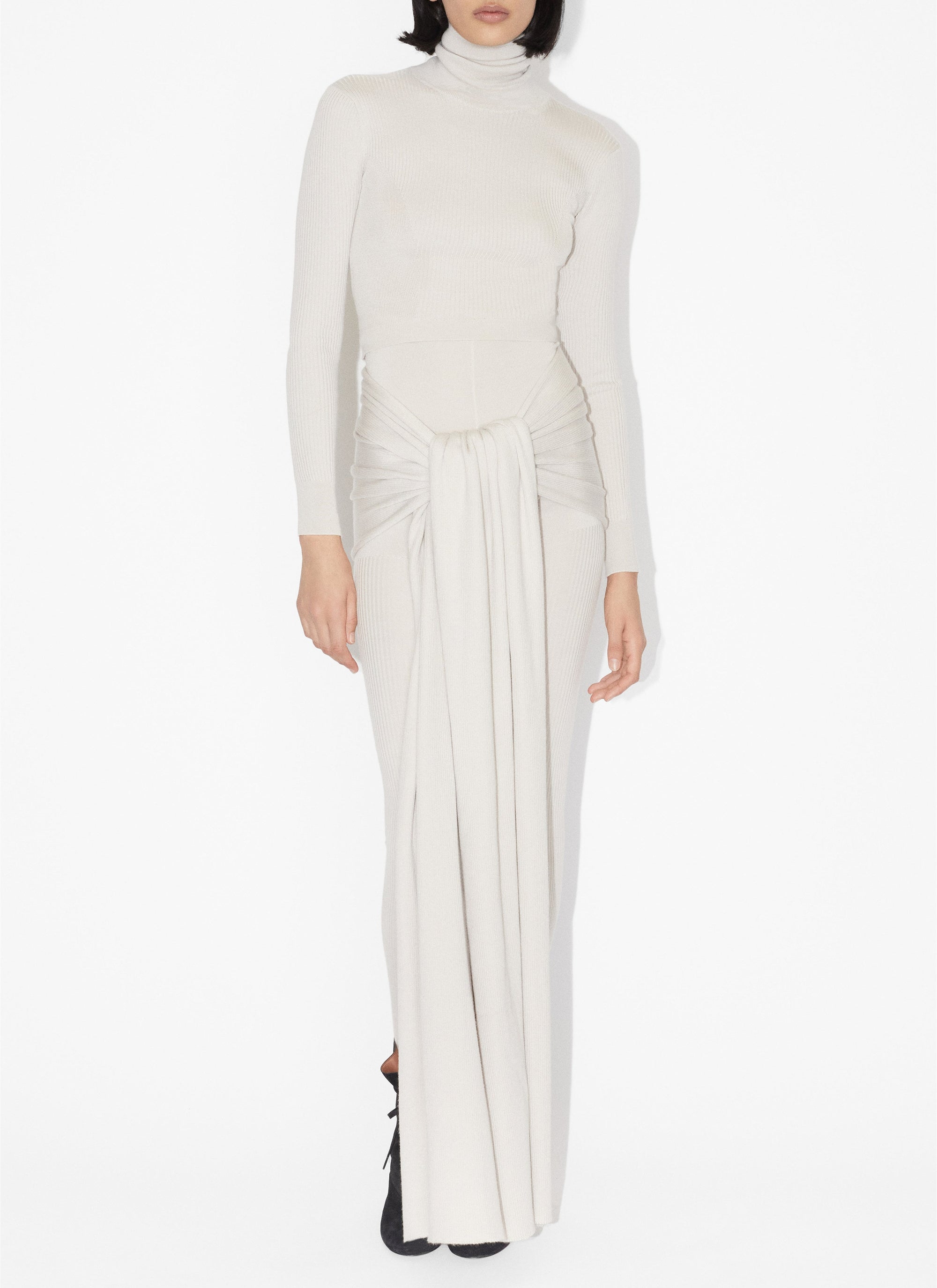 Pull doux en cachemire et soie - Sable