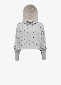 Eyelet Sweat Fleece - Heather Grey