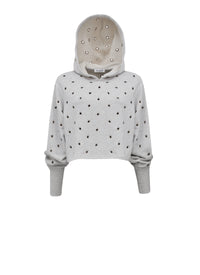 Eyelet Sweat Fleece - Heather Grey