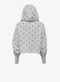 Eyelet Sweat Fleece - Heather Grey