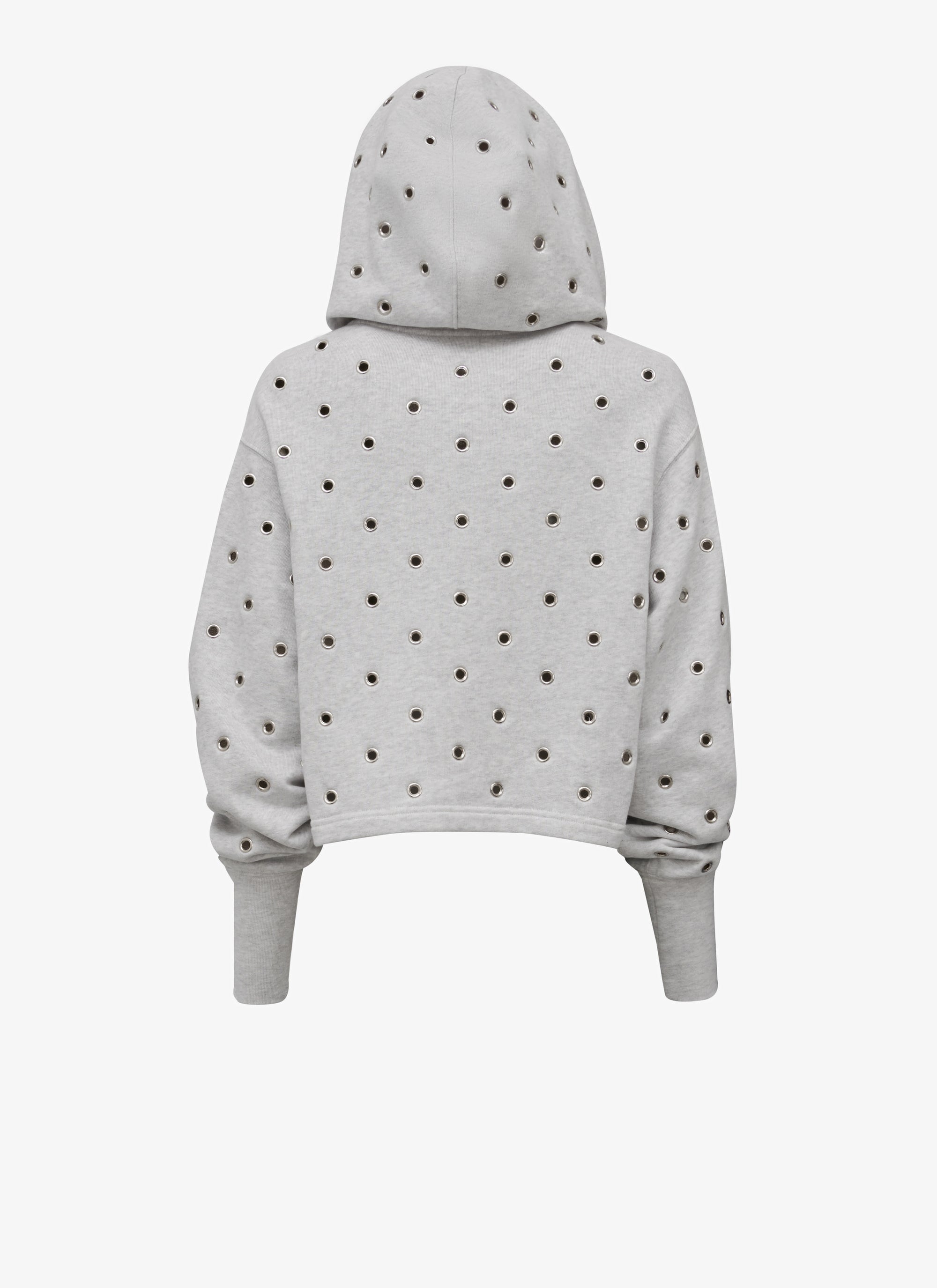 Eyelet Sweat Fleece - Heather Grey