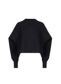 Sweat en coton polaire - Noir Alaïa