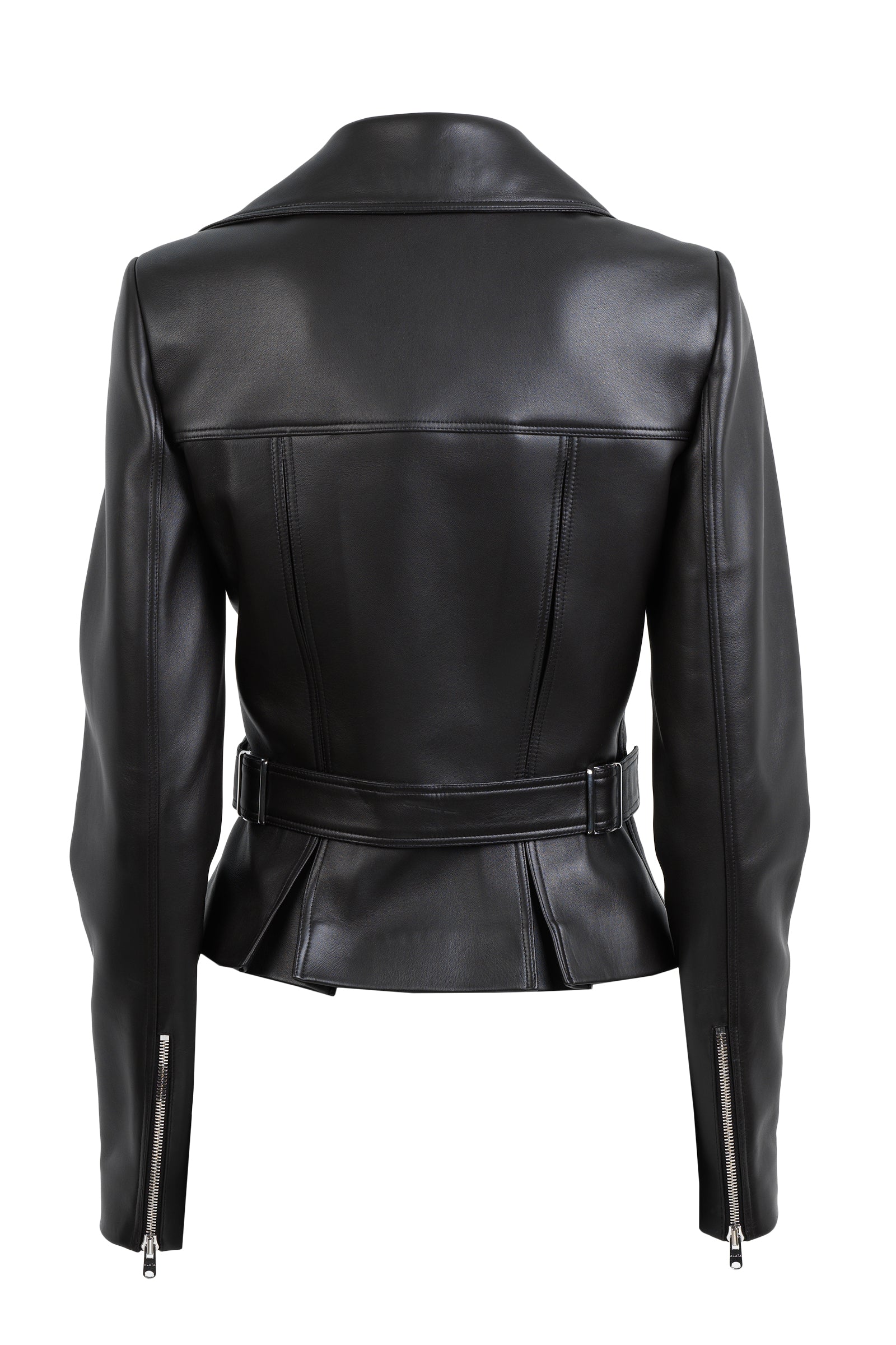 Leather biker jacket - Black