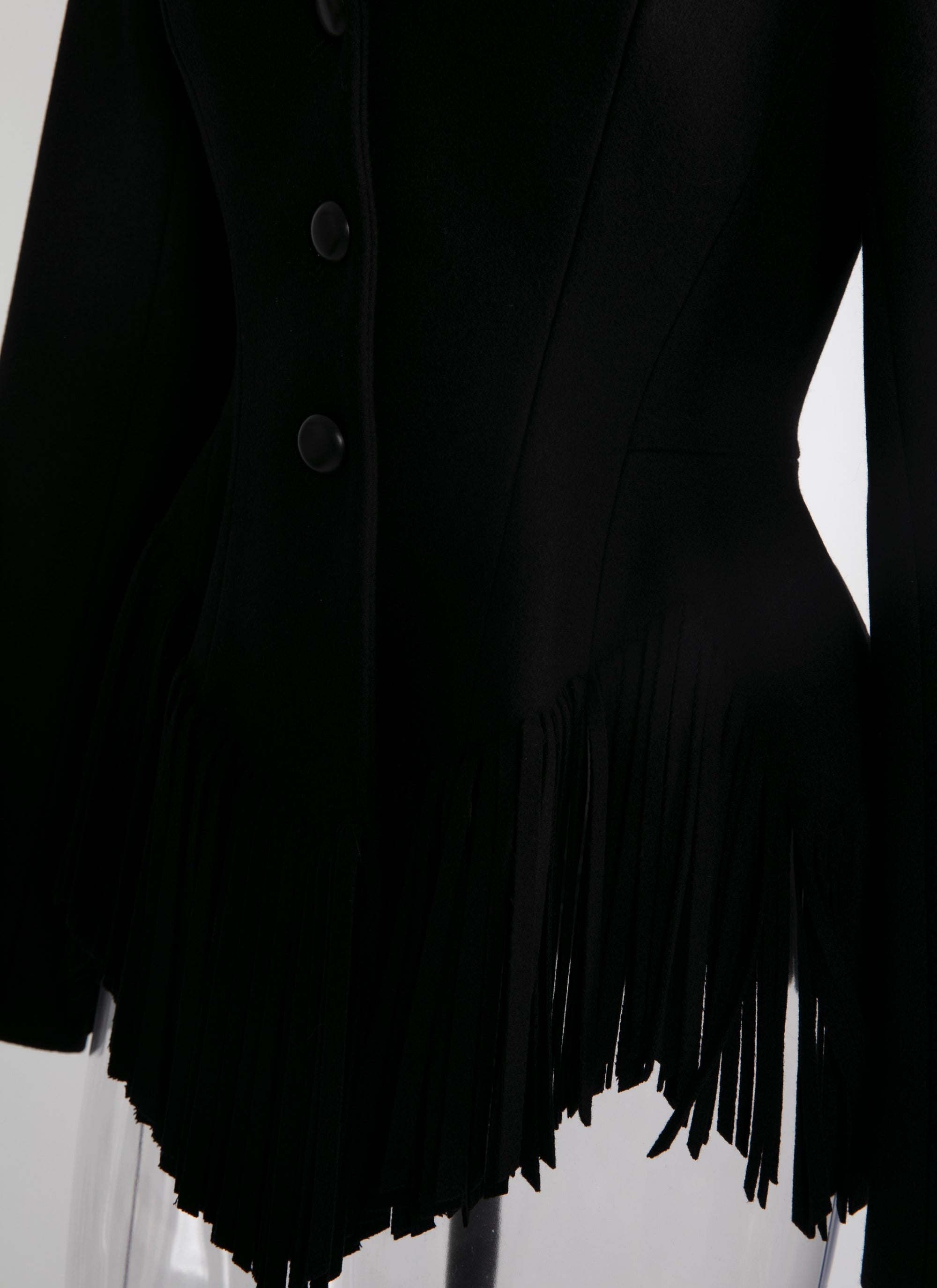 Veste regular en laine - Noir