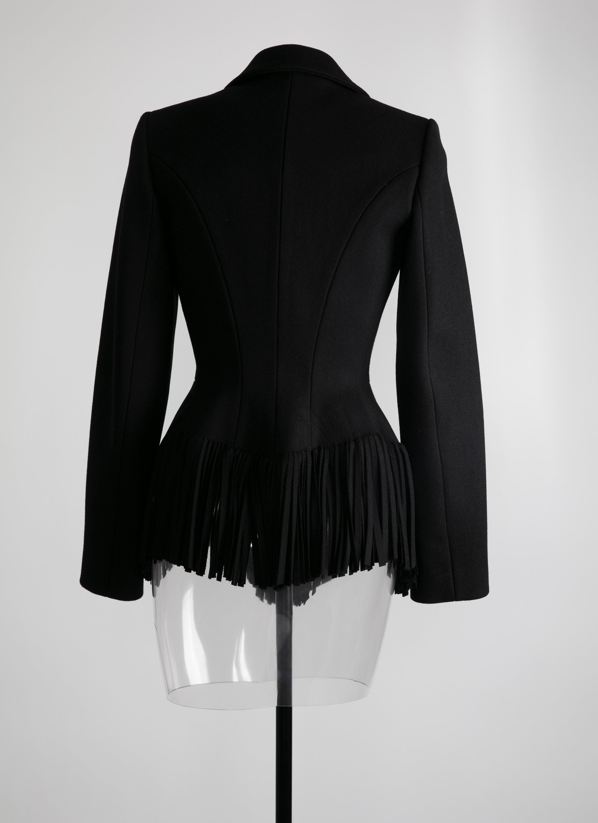 Veste regular en laine - Noir