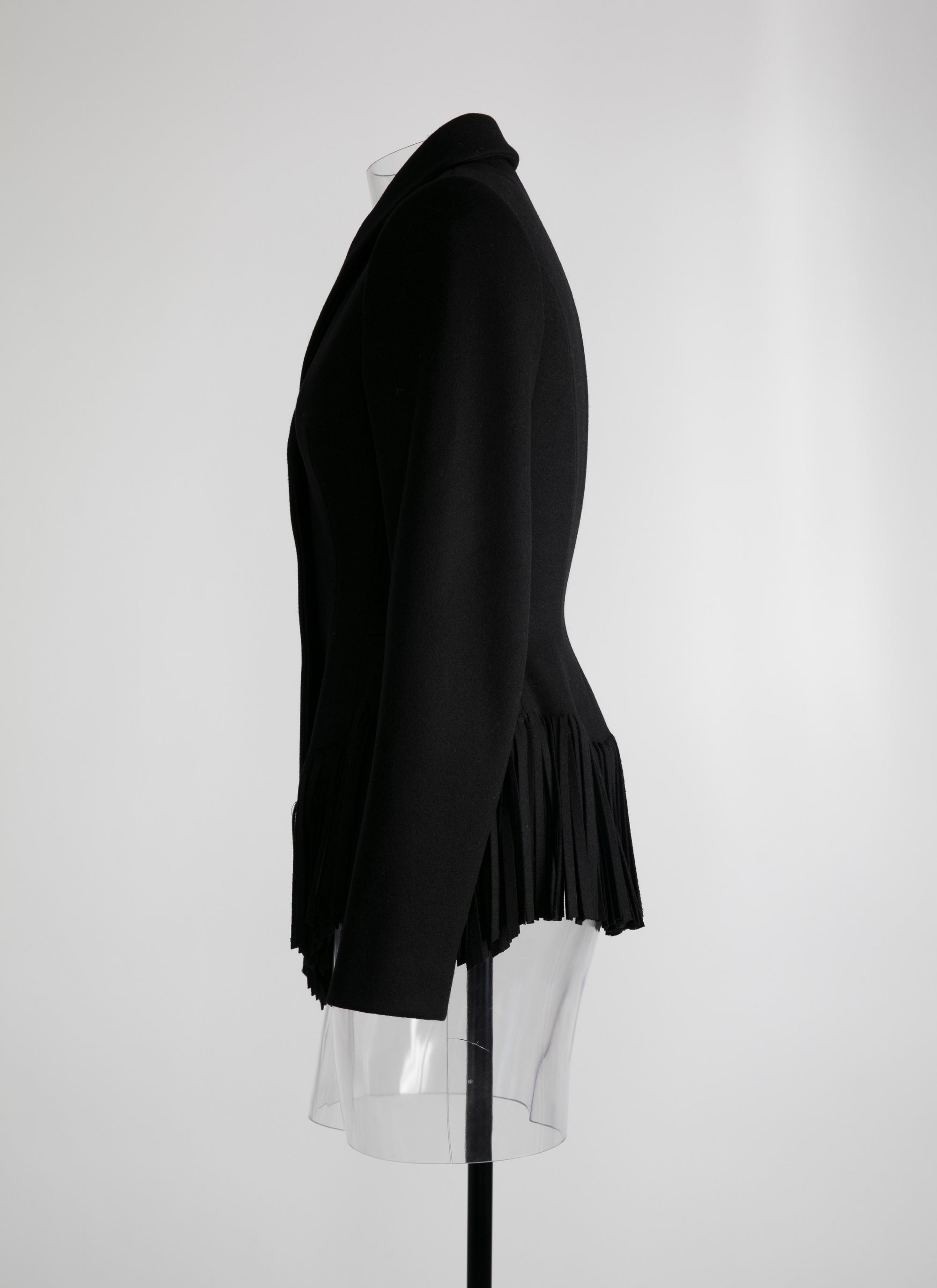 Veste regular en laine - Noir
