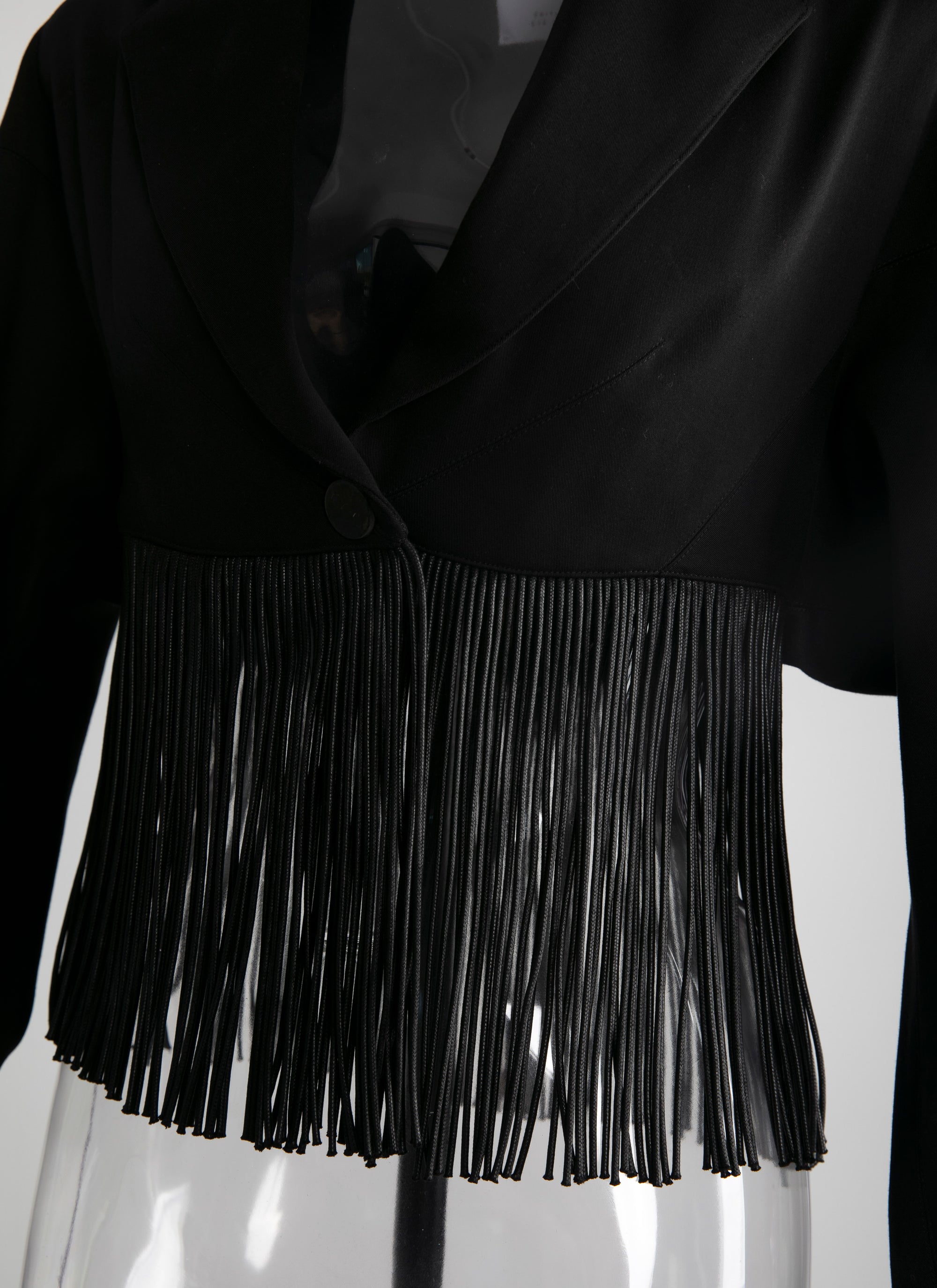 Veste à franges - Noir