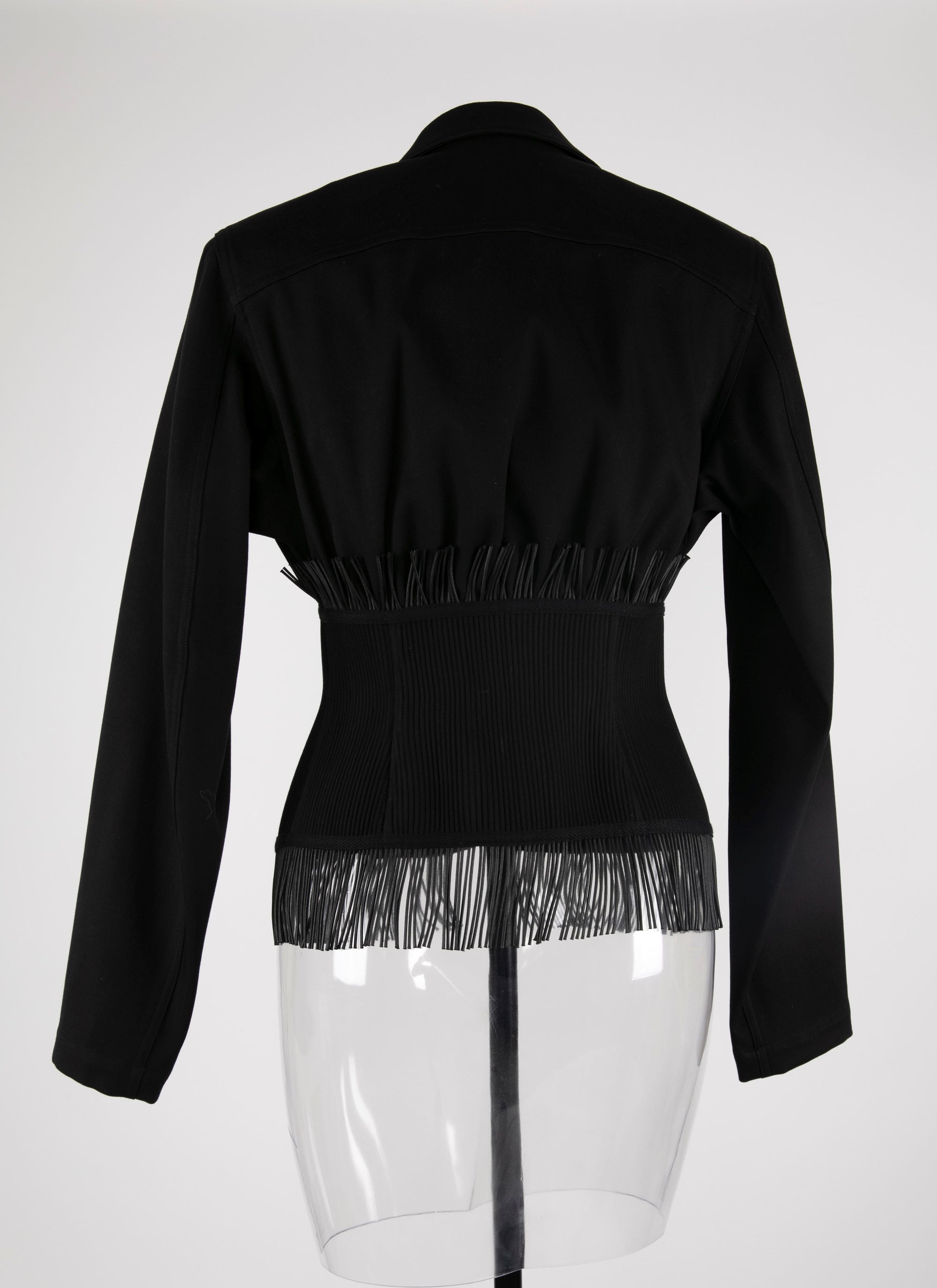 Veste à franges - Noir