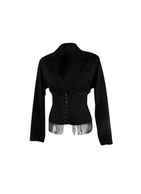 Veste à franges - Noir