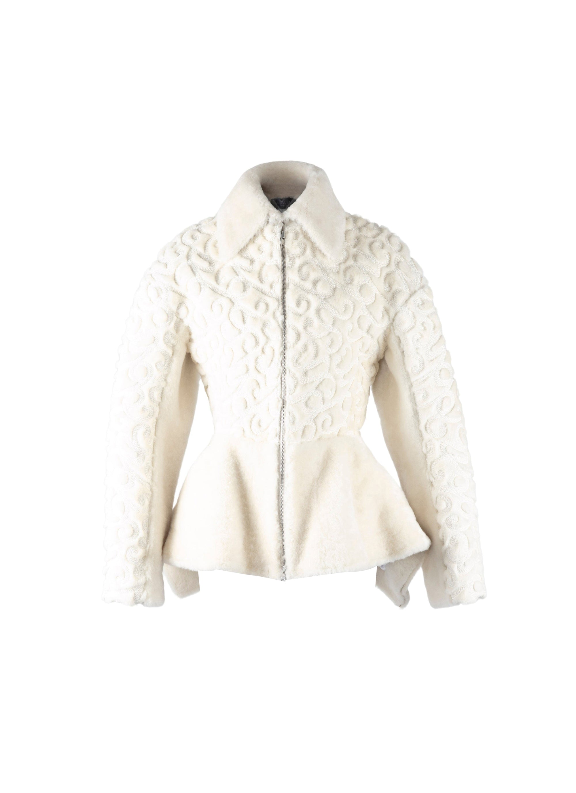 Regular leather jacket - Off White