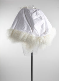 Leather hooded jacket - Natural
