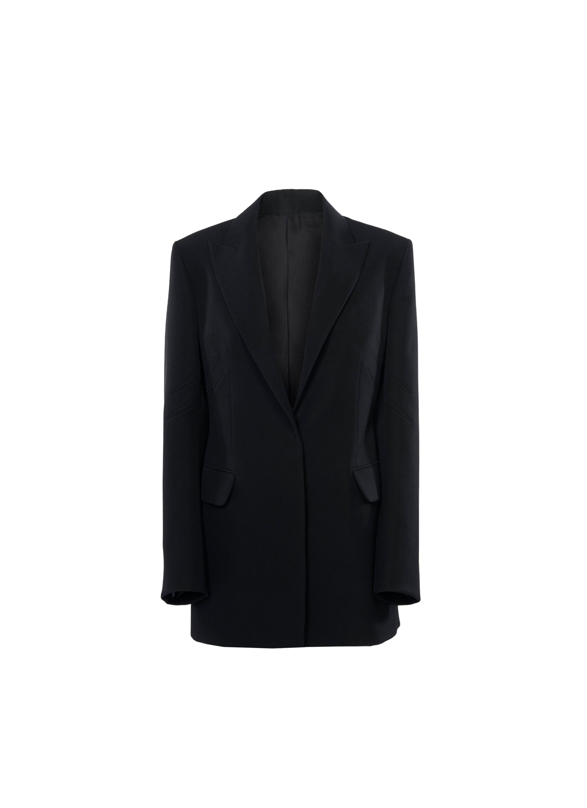 Veste à manches longues en laine - Noir Alaïa