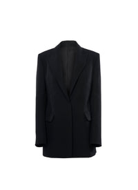 Long-sleeved wool jacket - Alaia Black