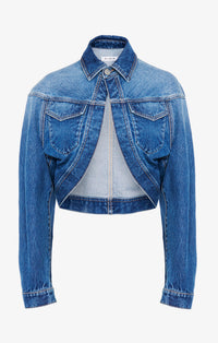 Veste cardigan en denim - Bleu Jeans