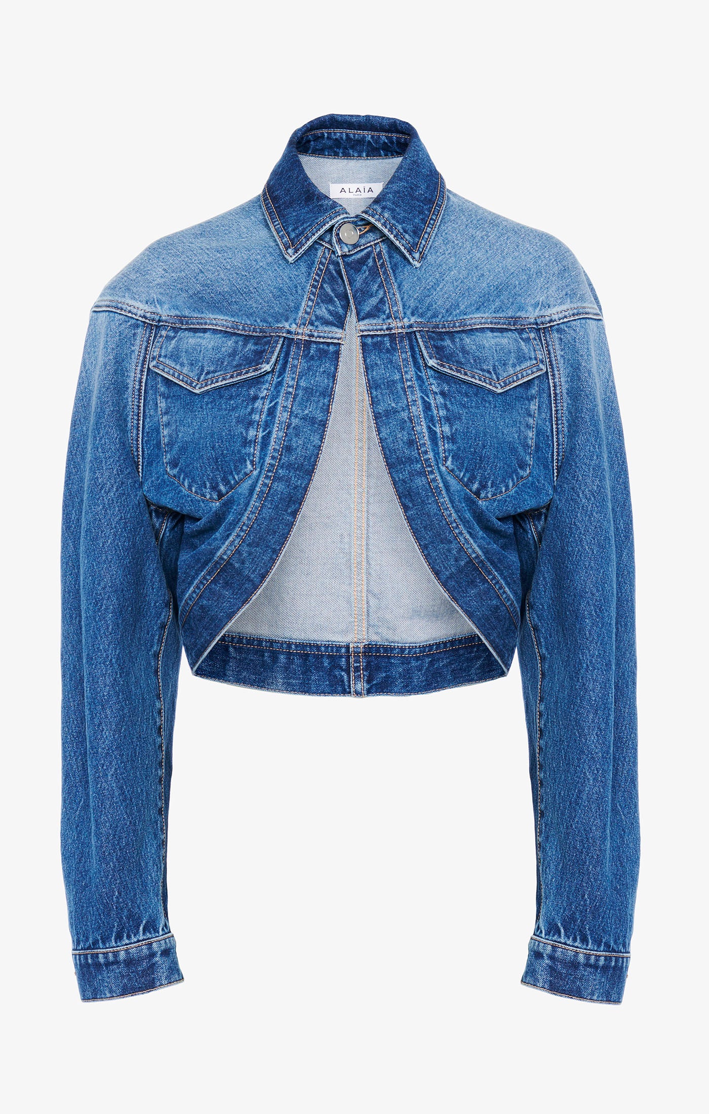Veste cardigan en denim - Bleu Jeans