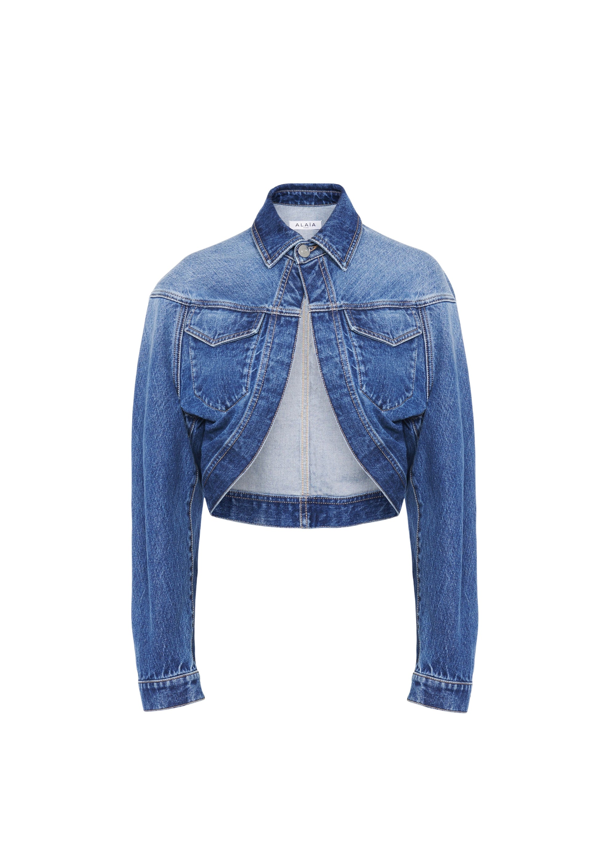 Veste cardigan en denim - Bleu Jeans