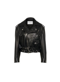 Leather biker jacket - Black Alaïa
