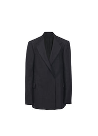 Veste à double boutonnage en laine - Gris foncé