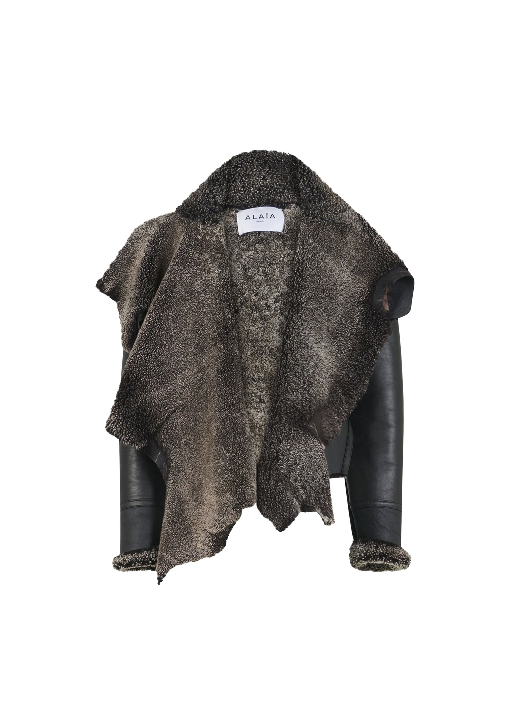 Leather Aviator Jacket - Copper Black
