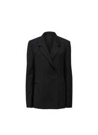 Double-breasted wool jacket - Black Alaïa
