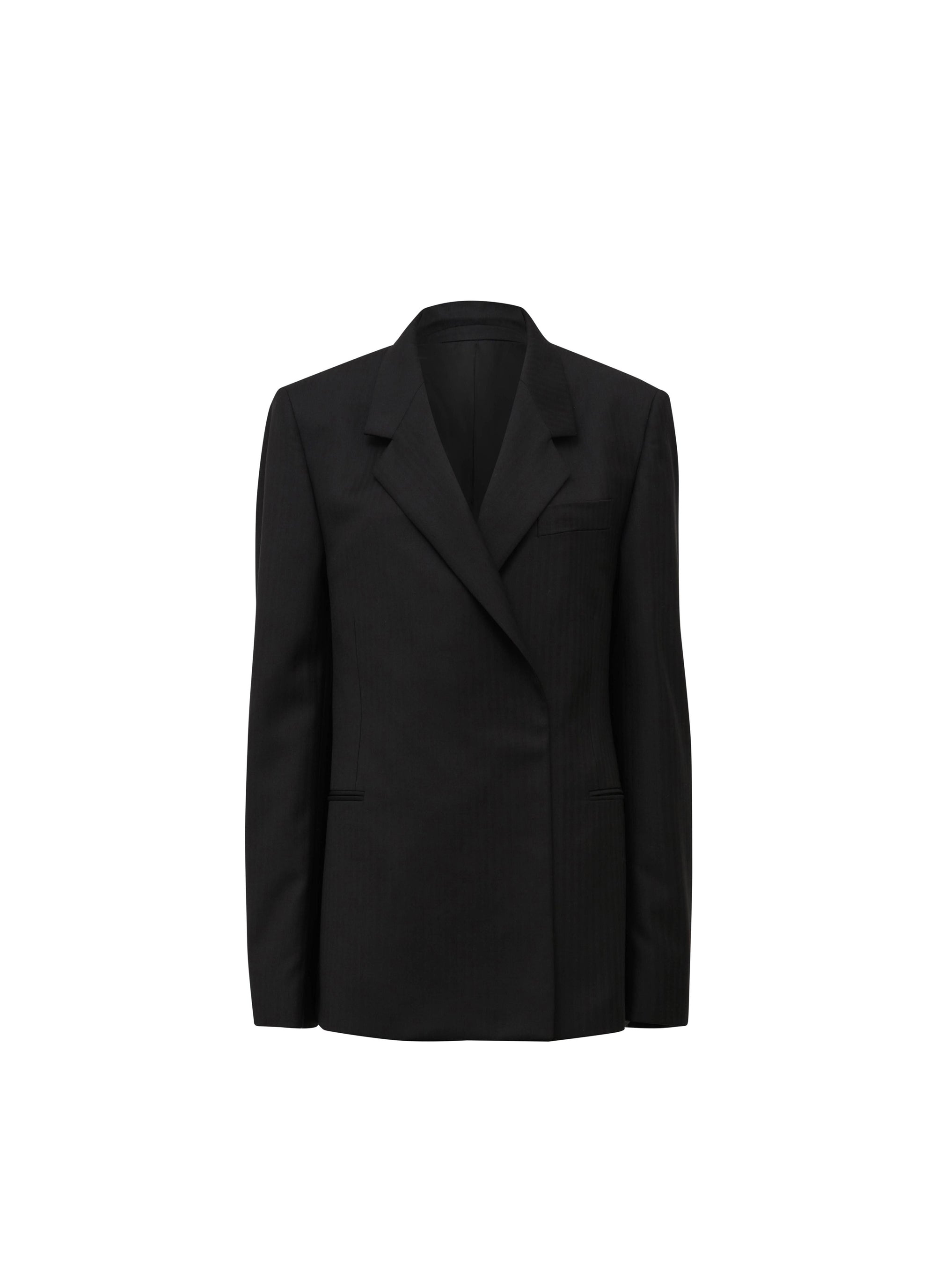Double-breasted wool jacket - Black Alaïa