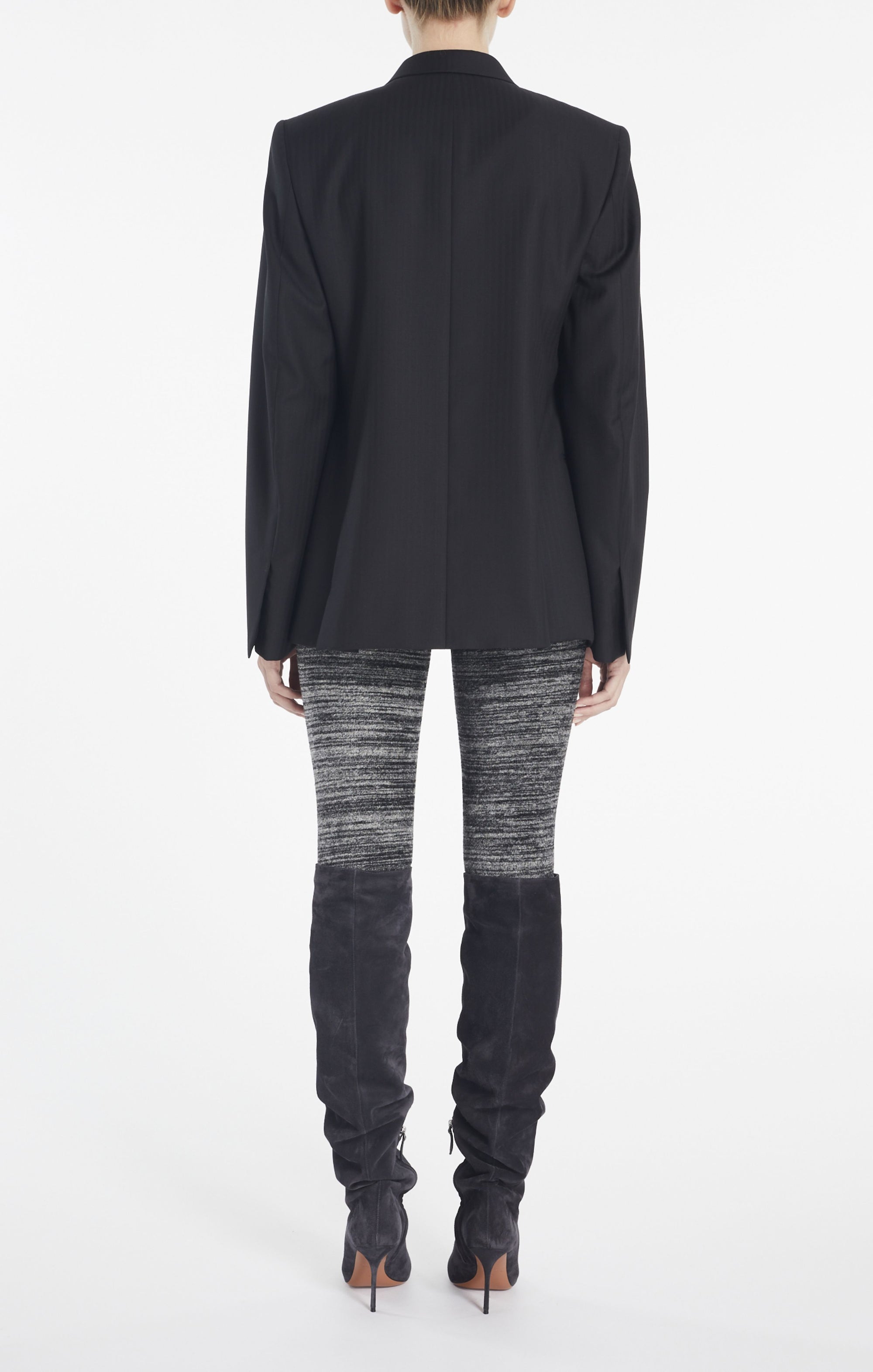 Double-breasted wool jacket - Black Alaïa