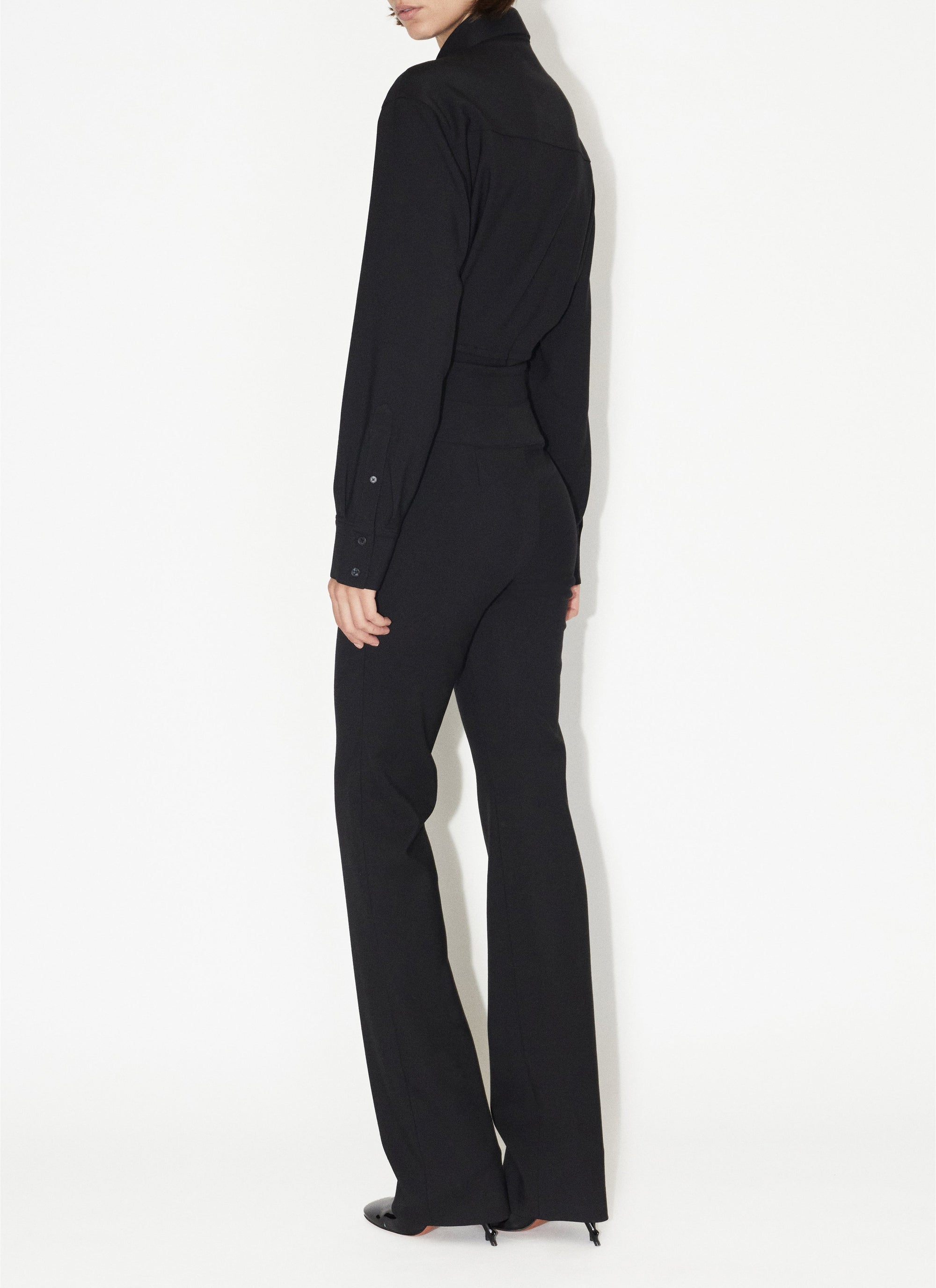 Belted wool jacket - Black Alaïa
