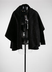 Veste à coupe enveloppante - Noir Brillant