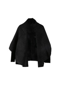 Veste à coupe enveloppante - Noir Brillant