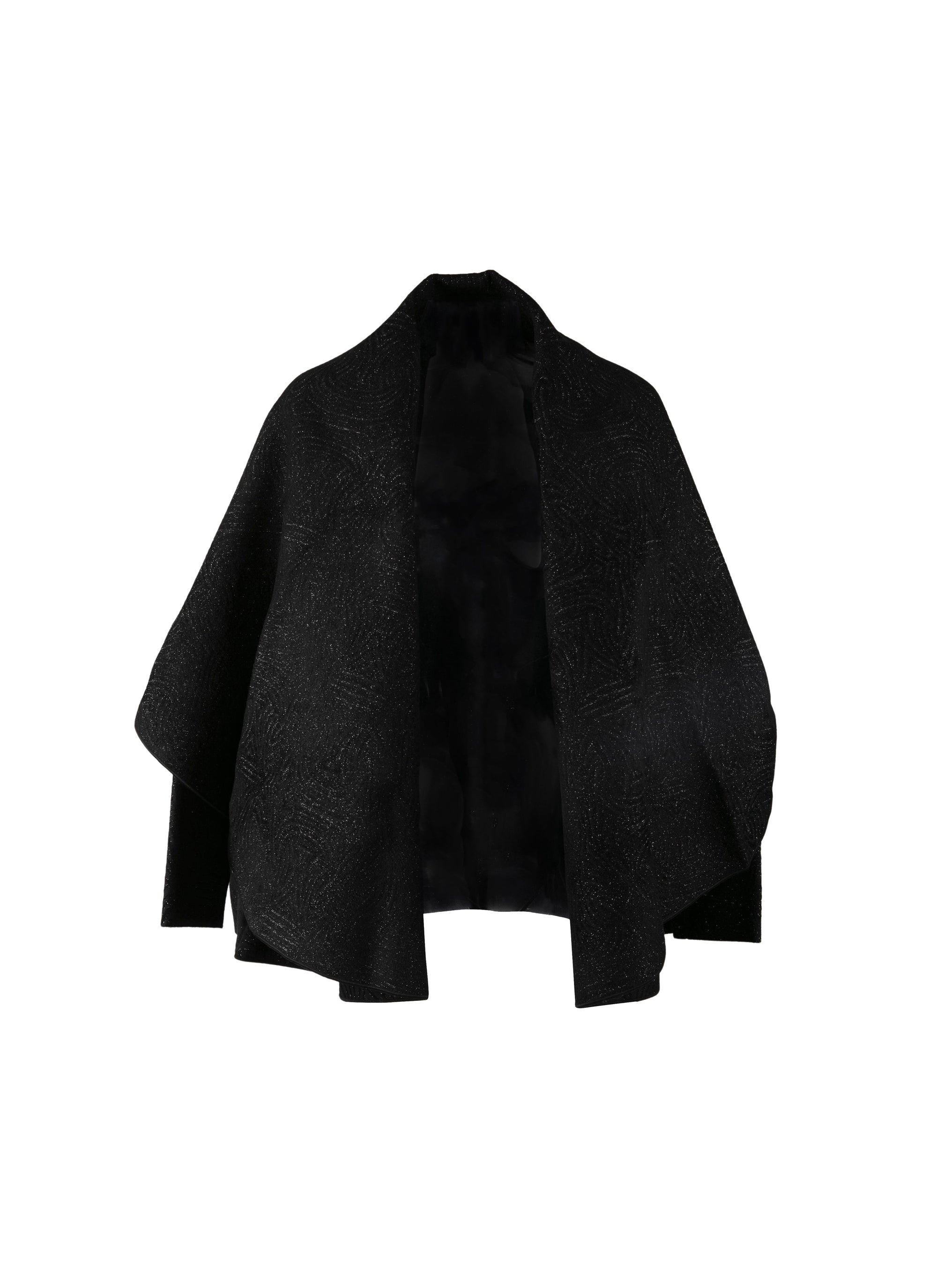 Veste à coupe enveloppante - Noir Brillant