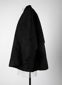 Veste à coupe enveloppante - Noir Brillant
