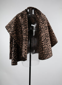 Wool hooded jacket - Flesh & Black