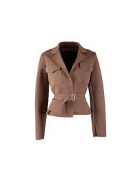 Veste sahara ceinturée - Savane