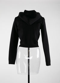 Veste zippée à manches longues - Noir