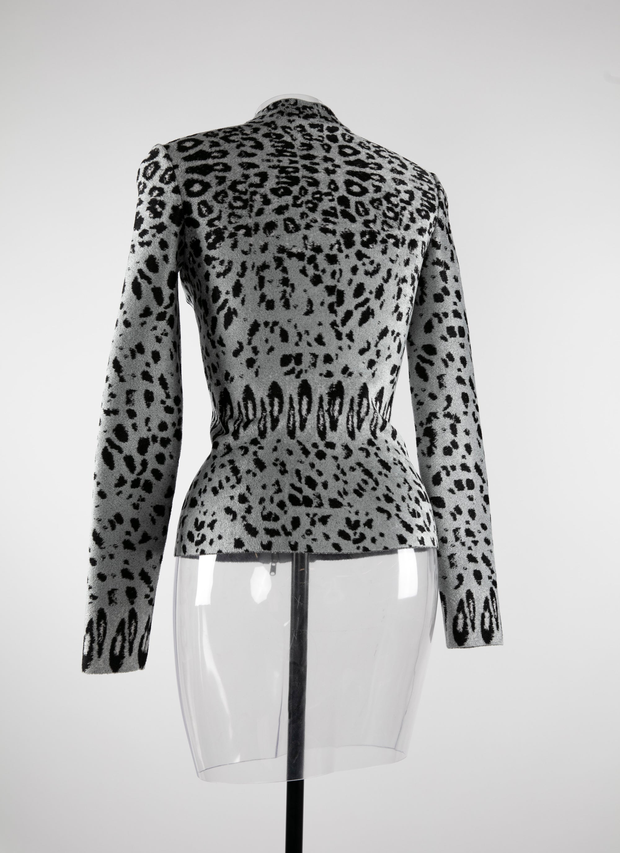 Veste ajustée à manches longues - Gris & Noir