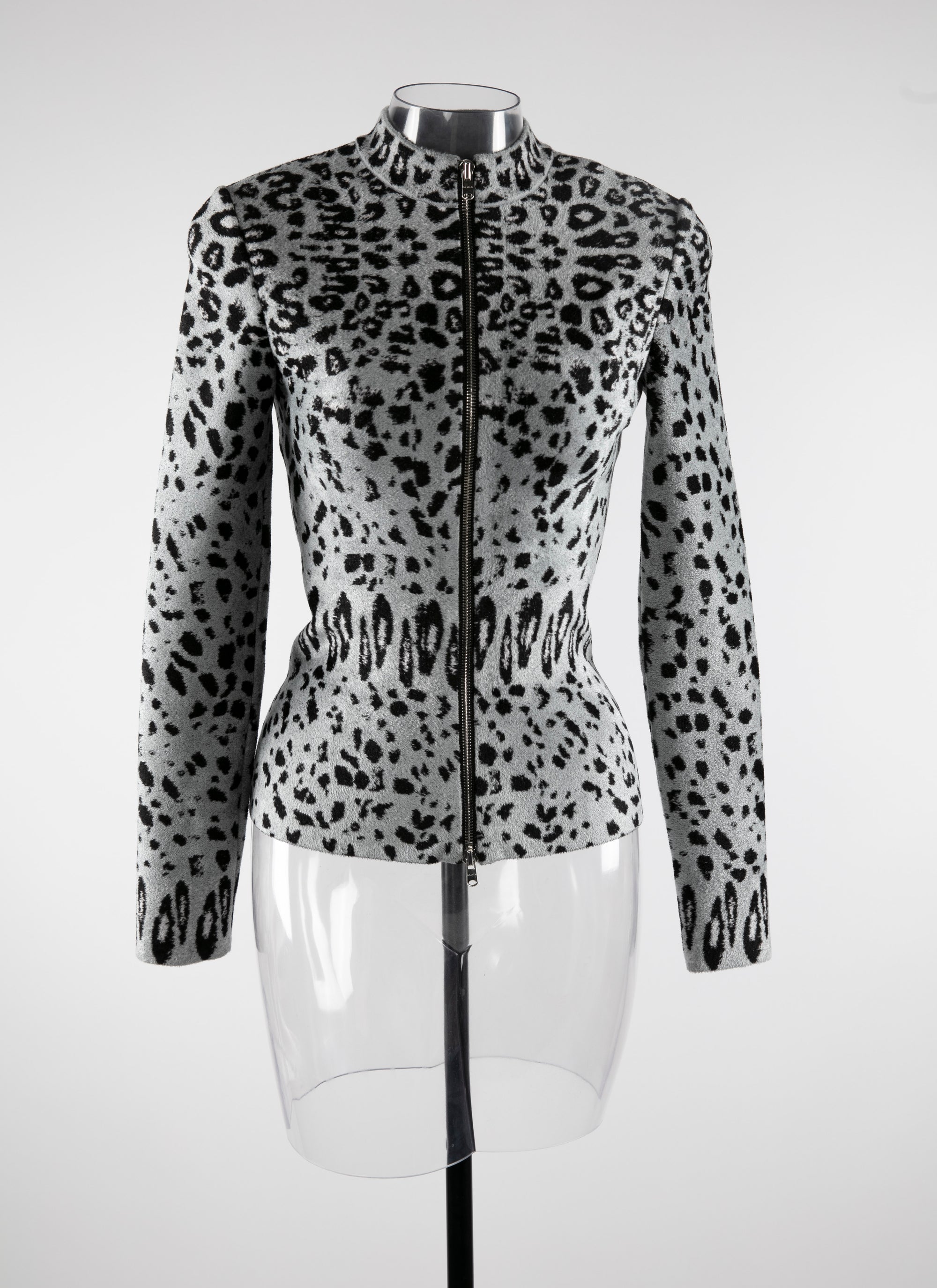 Veste ajustée à manches longues - Gris & Noir