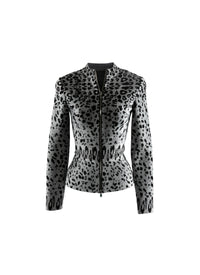 Veste ajustée à manches longues - Gris & Noir