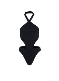 Maillot de bain une pièce trikini - Noir Alaïa