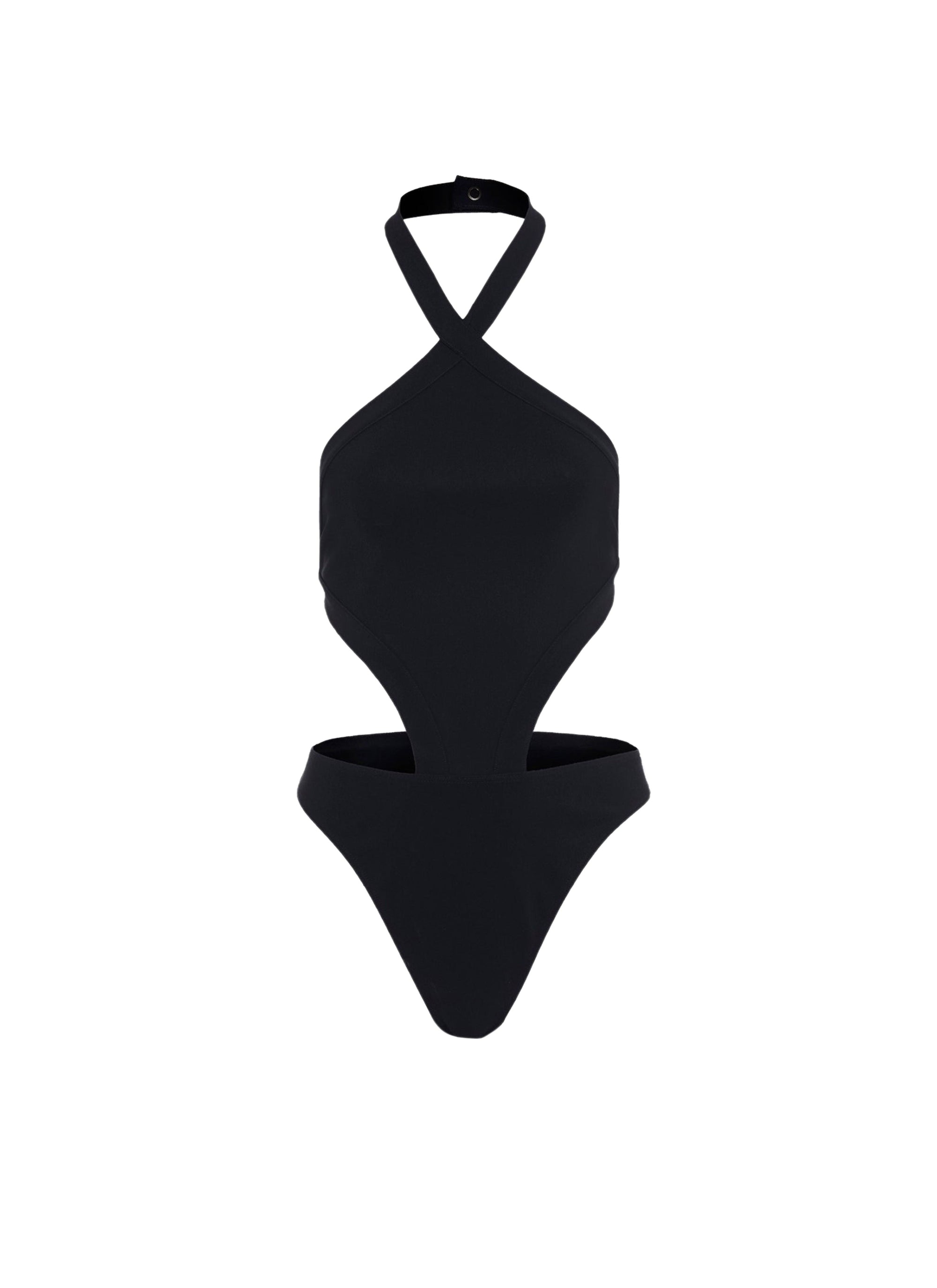 Maillot de bain une pièce trikini - Noir Alaïa