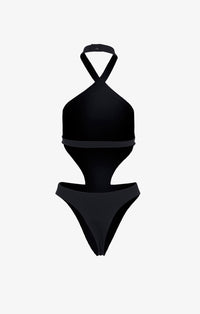 Maillot de bain une pièce trikini - Noir Alaïa
