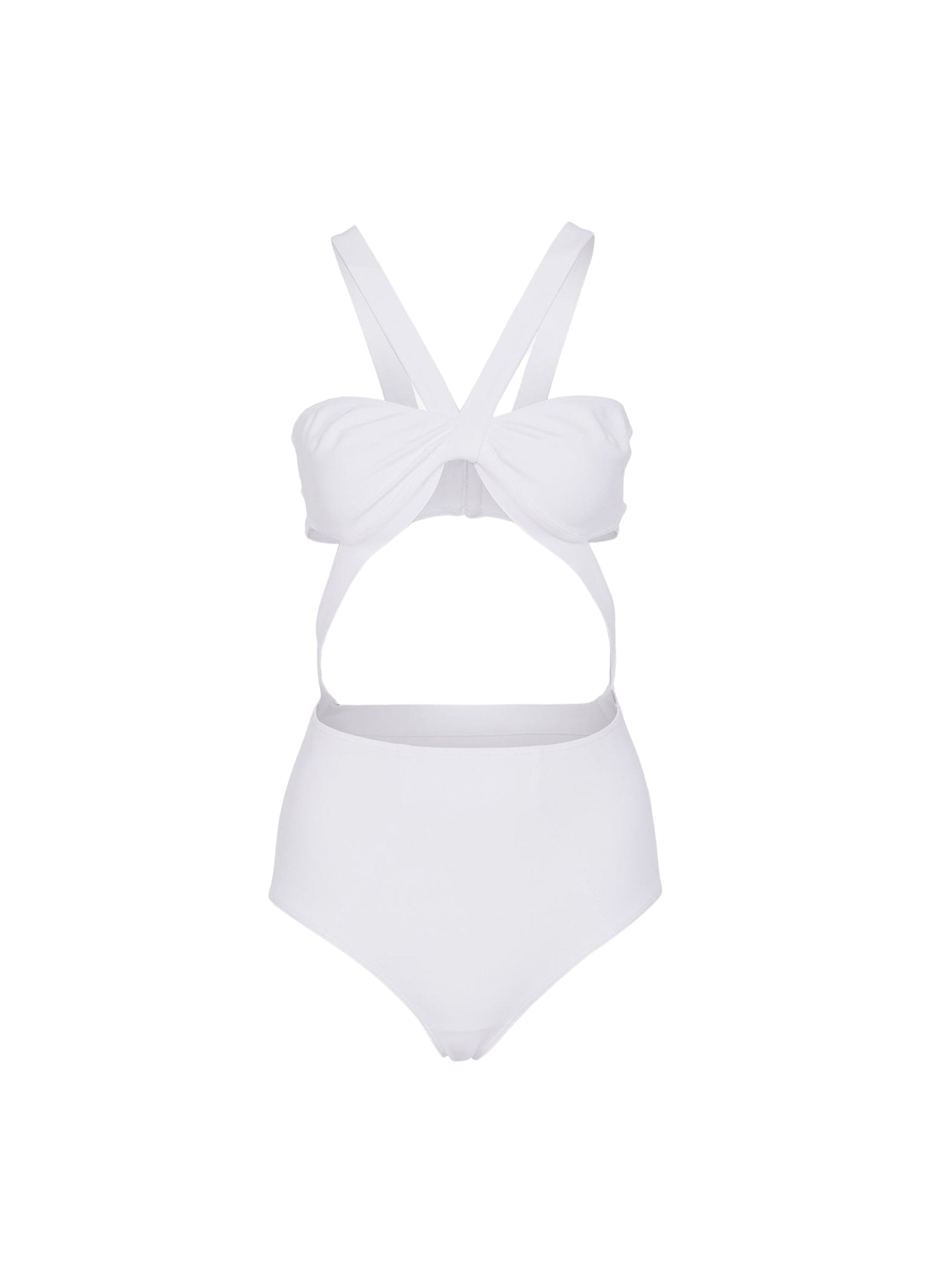 Maillot de bain une pièce bikini - Blanc