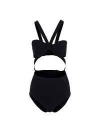 One-piece swimming costume bikini - Black Alaïa