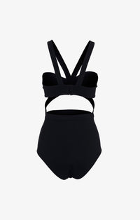 One-piece swimming costume bikini - Black Alaïa